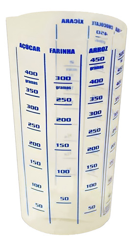 Copo Medidor 500 Ml Graduado Plástico Receitas Cor Transpa