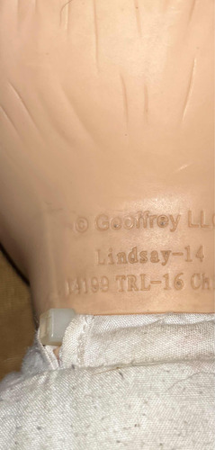 Muñeco Bebé Antiguo Geoffrey De Colección Sellado Y Numerado (Usado)