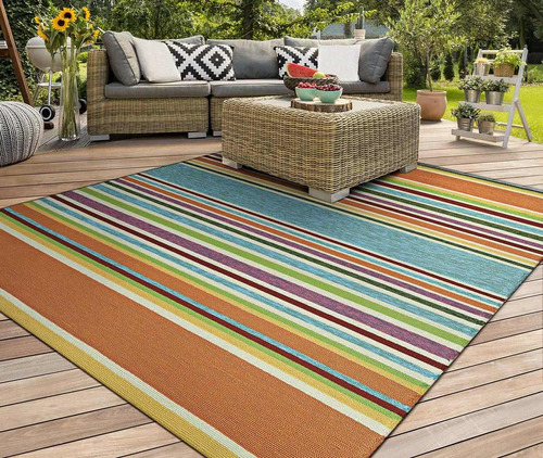 Covington Sherbet - Alfombra Interior/exterior, 5 Pies...