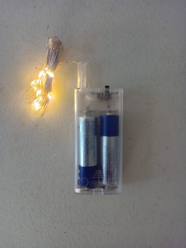 Luz De Hada Led Hilo De Led Pila Aa 3m. 10 Pzas