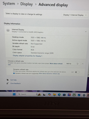 Laptop Gamer Msi Katana 15.6 I7 1tb/32gb Nvidia Rtx 4050 Negro (Usado)
