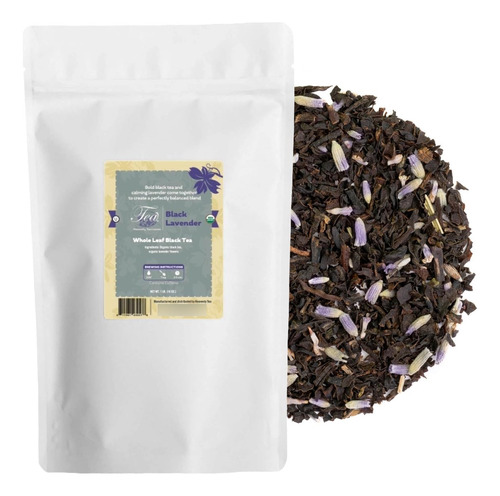 Heavenly Tea Leaves Lavanda Negra Organica, Te Negro De Hoja