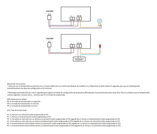 Imagen 7 de 7 de Temporizador De Ciclo Ac110-220v 0-999s 0-999m 0-9