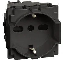 Comprar Modulo Schuko Universal 2p+t 10\u002F16a Negro Living Now Bticino