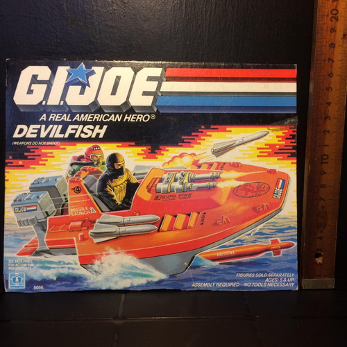 G.i. Joe Solo La Caja Del Devilfish Original De Los Años 80s