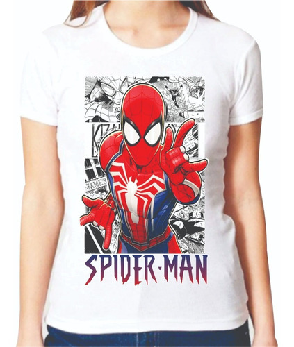 Playera Spiderman, Hombre Araña Comic, Sublimada