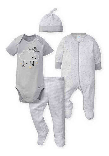 Conjunto Set 4 Piezas Nube Gerber 3-6m Flaber