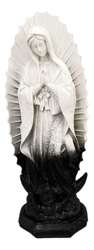 Figura De La Madre María, Escultura Religiosa, Blanco Negro