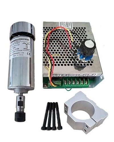 Kit Motor Spindle Refrigerado Por Aire 400w