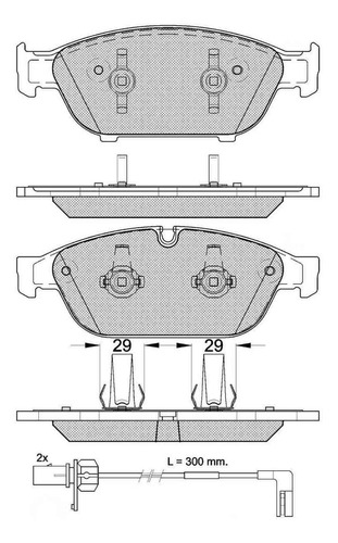 Pastilla De Freno Audi A7 2.0 - 2.8 - 3.0 Sportback Tfi Tdi