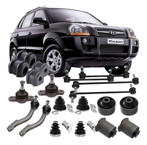 Kit Suspensão Dianteira/traseira Hyundai Tucson 4 Cilindros