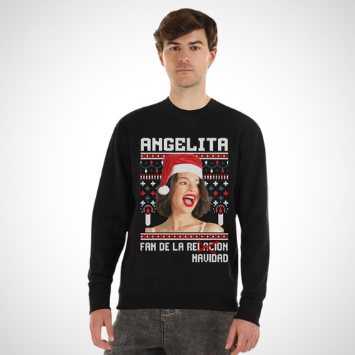 Sudadera Unisex Angela Aguilar Ugly Sweater Navidad Fan