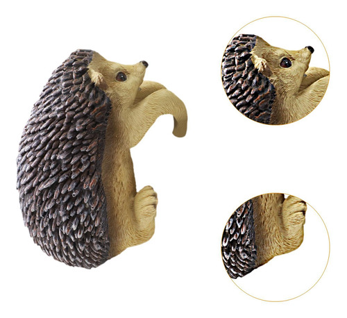 Estatua Colgante De Erizo Para Maceta, Decoración De