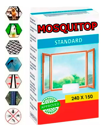 Cortina Mosquitero 240x150cm Ventana Insectos Universal 