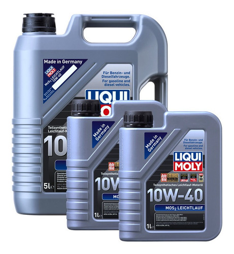 Aceite Para Motor Mos2 Leichtlauf 10w40 Liqui Moly 7lts