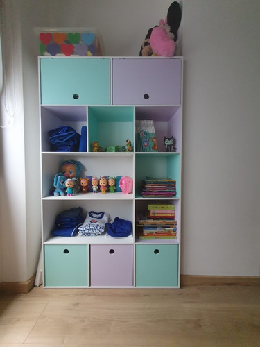 Mueble Organizador Con 2 Puertas Dobles Y 3 Cajones De Apoyo