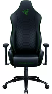 Silla Gamer Ergonómica Razer Iskur X Negro Cuero Sintético * Color Negro Material Del Tapizado Cuero Sintético