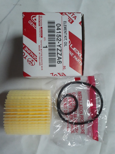 Filtro Aceite Original Toyota Elemento Toyota Corolla 2014