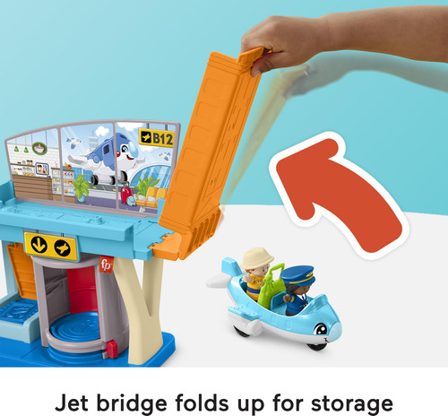 Airport Playset Fisher-price Little People Com Avião 1+y