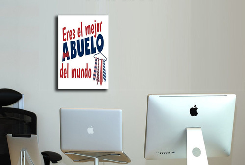 Cuadro Decorativo 50x75cm Eres El Mejor Abuelo Del Mundo