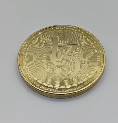 Imagen 5 de 10 de Souvenir Tezos Moneda Coleccionable Física Con Cápsula