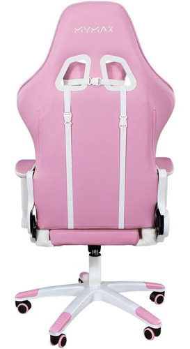 Imagem 9 de 10 de Cadeira Gamer Mx5 Giratoria Branco E Rosa - Mymax