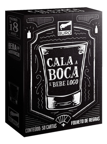 Cala A Boca E Bebe Logo Jogo De Cartas Mesa Buro Português
