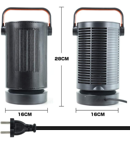 Calefactor Electrico Portatil Cerámico Giratorio Termoventi