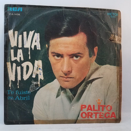 Palito Ortega Viva La Vida Vinilo Simple B+