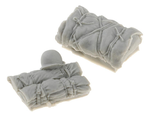2 X 1/35 Mini Resina Paquete Sombrero Modelo Accesorios De