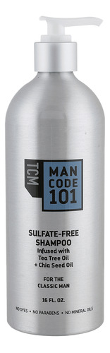 Tcm Mancode 101 Champú Sin Sulfato 16 Oz - Impregnado Con Ac