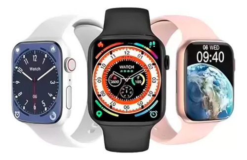 Relógio Smartwatch Microwear Watch 8 Pro 45mm Bluetooth Prateado Branco Prateado