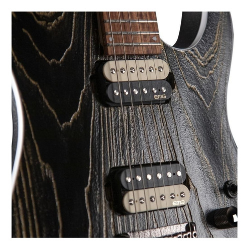 Imagen 4 de 4 de Guitarra eléctrica Cort KX Series KX300 Etched de caoba black gold engraved con diapasón de granadillo brasileño