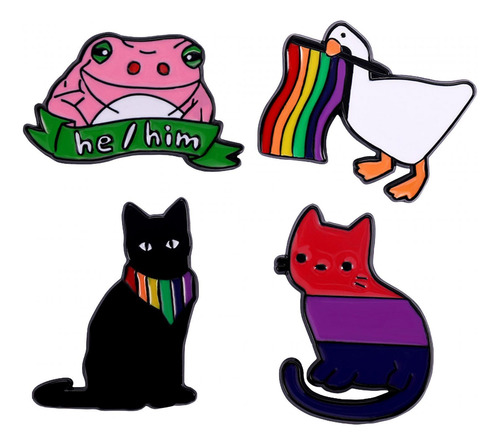 4x Broche Pin Insignia Joyería Lindo Encantos Ornamento