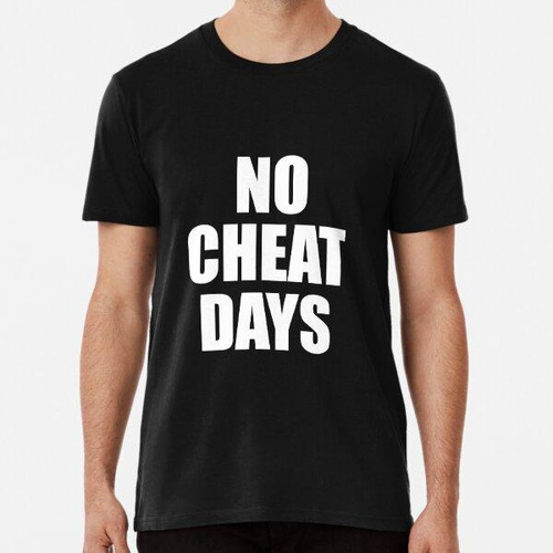 Remera No Cheat Days Fun Fitness Gym Workout Algodon Premium