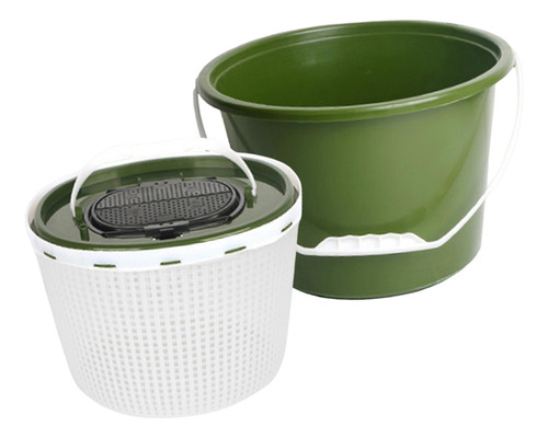 Cubo De Pesca De Hielo Cubo De Pescado Vivo Barril Ronda 10l