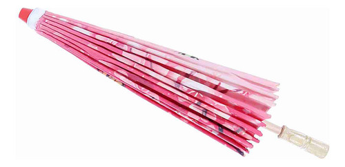 Sombrilla Rosa Para Mujer Hecha A Mano, A Prueba De Viento,