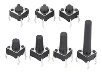 Comprar Pack X 130 Boton Pulsador 6x6 Tact Switch - 13 Modelos