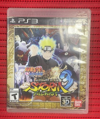 Naruto Storm 3 Ultimate Ninja Fullburst Ps3 Fisico