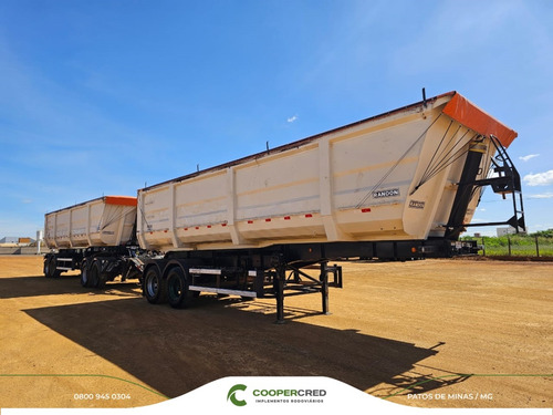 Carreta Rodocaçamba Randon 35m³ 22/22 C/ Lona Fácil 6 Eixos