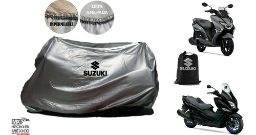 Funda Afelpada 100%impermeable Para Motoneta Suzuki Burgman 