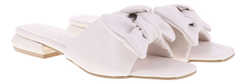 Sandalias Elegantes Banda Con Moño Decorativo Mujer Aona