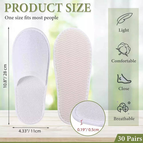 12 Pares Desechables Para Invitado Viaje Hotel Personalizar