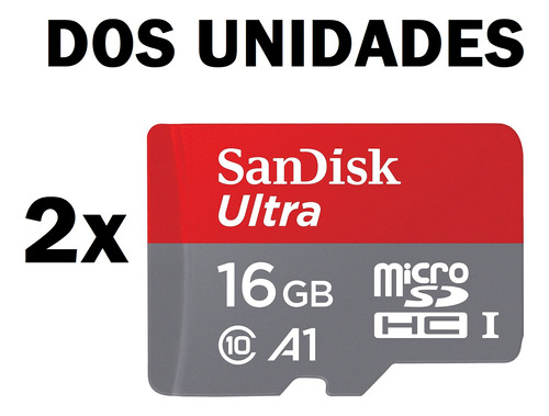Sandisk Ultra, Tarjeta Micro Sdhc De 16gb Uhs-i Hasta 80mb/s