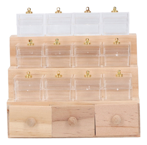 Vitrina De Caramelos Dollhouse, De Madera, Realista, En Mini