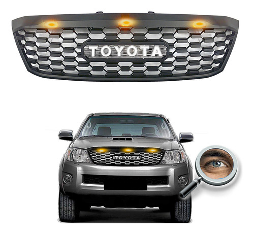 Parrilla Hilux 2006 / 2010 Trd Con Drl Leds  Tuningchrome