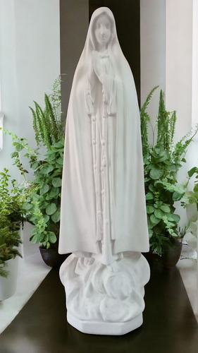 Estatua Virgen Fatima 59 Yeso Imagen Escultura