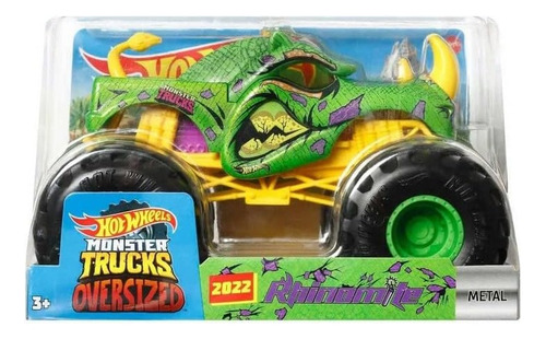 Monster Trucks Rhinomite Escala 1:24 Hot Wheels Metal