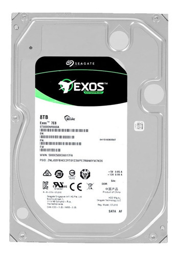 HD Exos Enterprise 8 TB 7200 rpm 256 MB ST8000NM000a Seagate