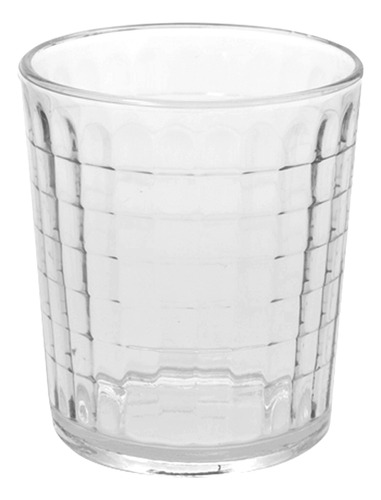 Set X 24 Vasos Vidrio Diamante 250 Cc  Agua Jugo Durax